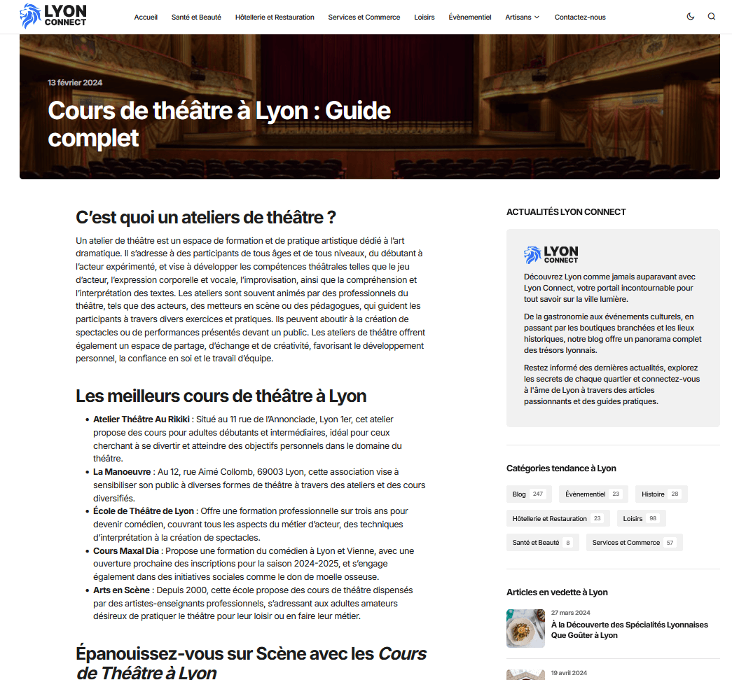 Meilleurs cours de théâtre à lyon - Cours Maxal
